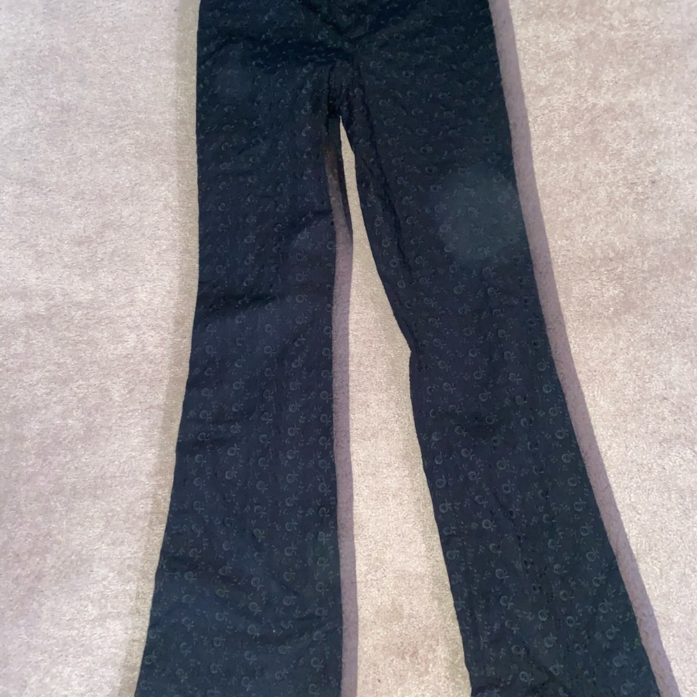 Moschino Black Pattern Casual Pants - Picture 8 of 8